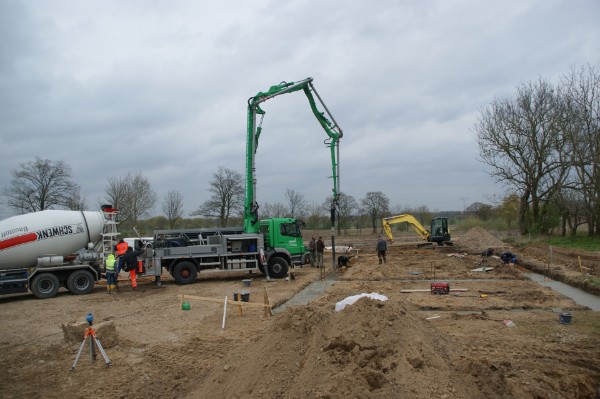 2017 Fundamente, Baugründung einer Landwirtschaftshalle